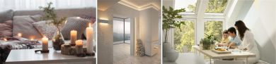 3 imagens de ambientes agradáveis